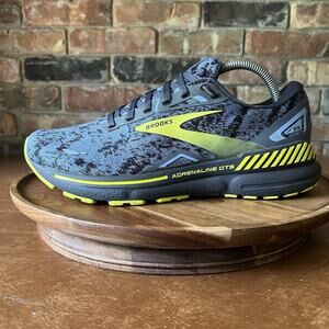 Brooks Adrenaline GTS 23 Supportive Men's 9 Blue Camo Road Running Sneaker Shoes